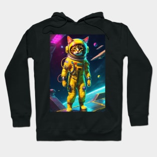 Smol Cat in Spacesuit Hoodie